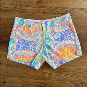 Lilly Pulitzer Callahan Shorts - Size 8 - Coastal Print Preppy Summer